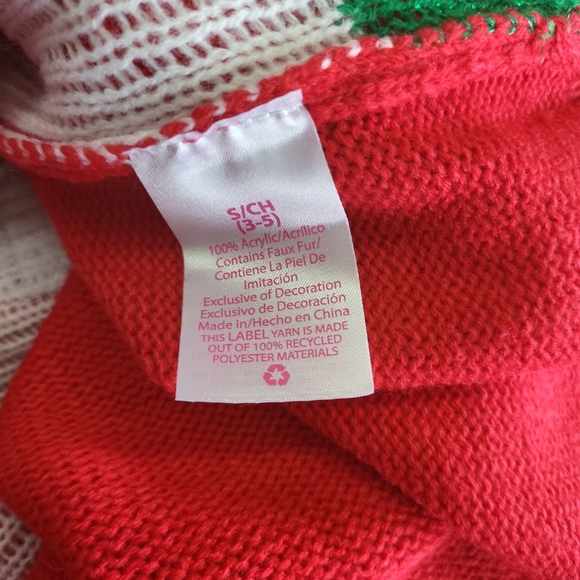 NWT Juniors S(3-5) Ugly Christmas Sweater "Santa Saw Your Insta Pics" Instagram - Picture 5 of 9